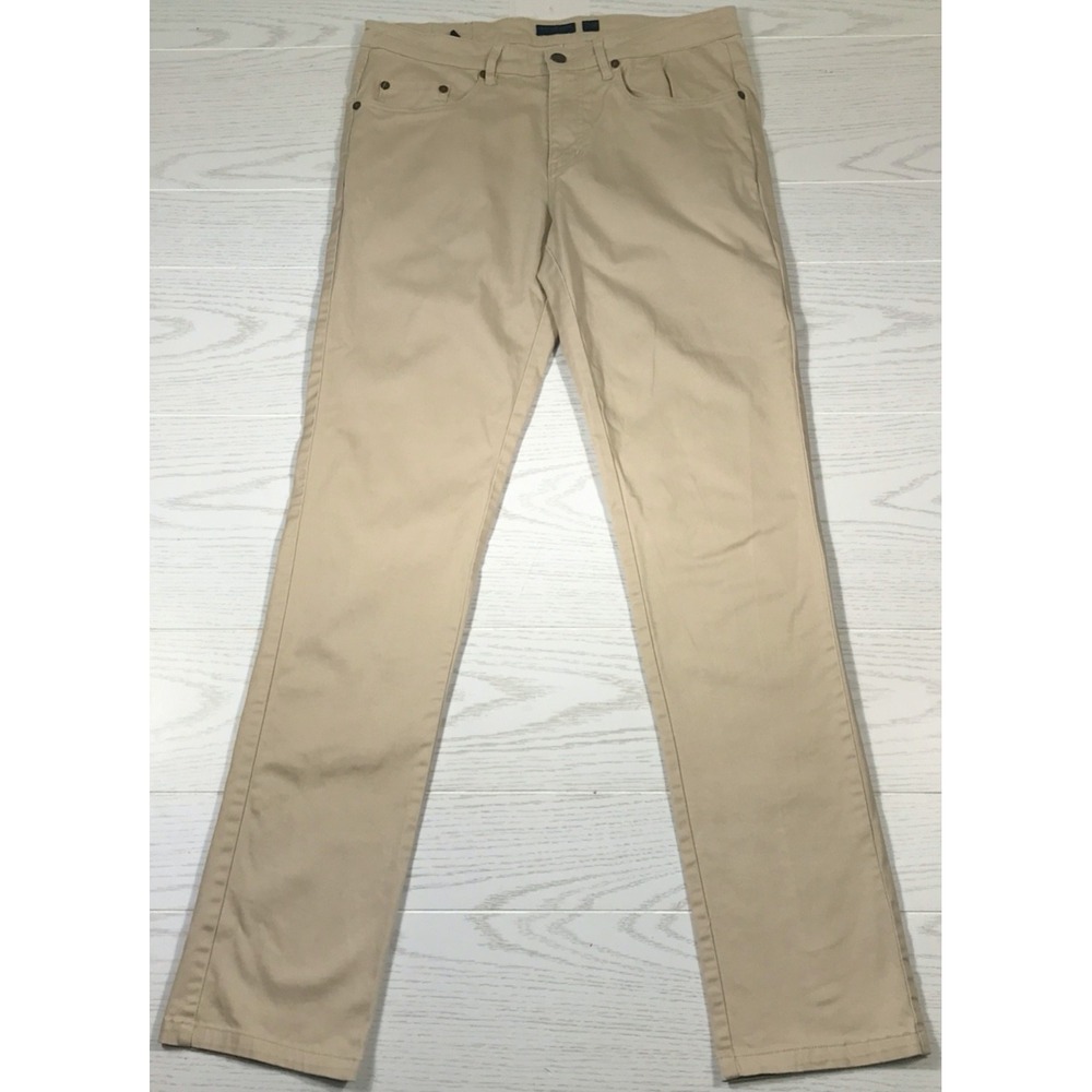 Southern Marsh Cahaba Mens 32x34 Beige Comfort Stretch Twill 5 Pocket Pants Golf